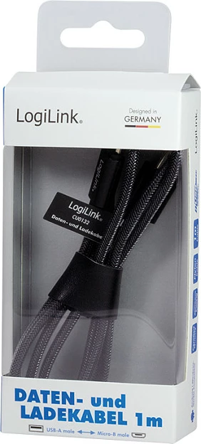 Kabllo USB LogiLink USB 2.0 USB-A në Micro-USB, 1 m, e zezë