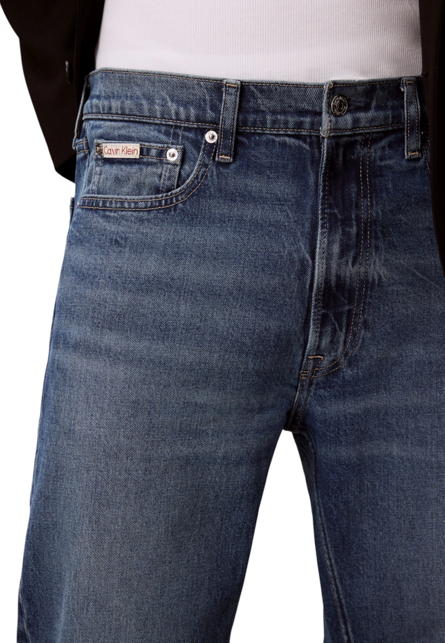 Xhinse për meshkuj Calvin Klein Jeans STNDRD STRGHT TINTED LV04RB770G, denim [Madhësia: W30 L32]