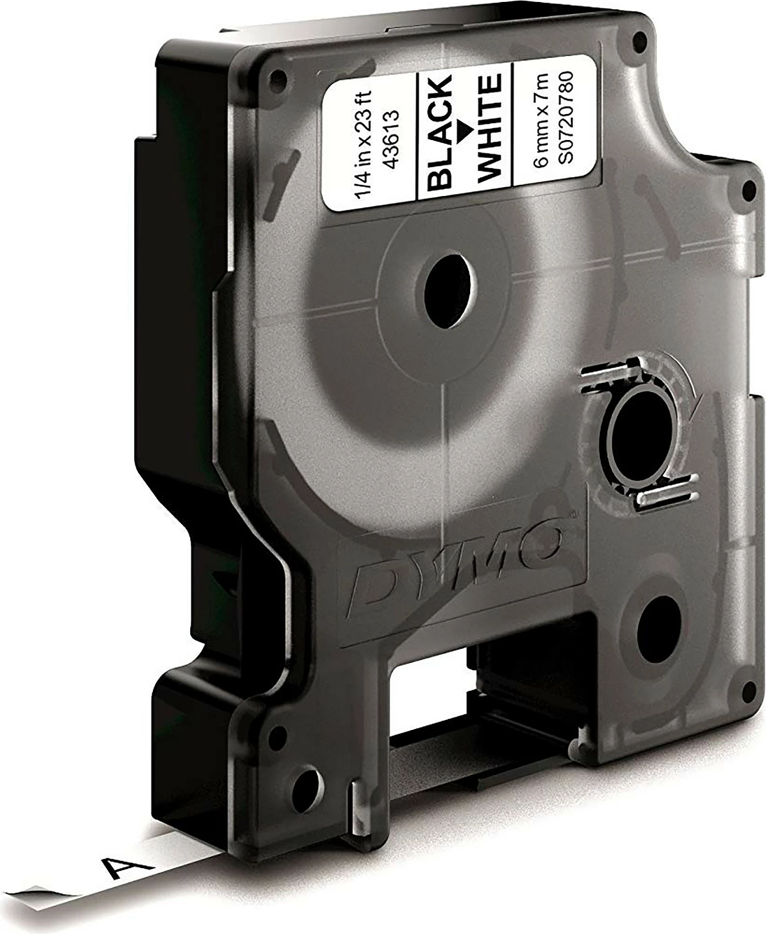 Shirit etikete DYMO D1 S0720780, 6 mm x 7 m, zi në të bardhë