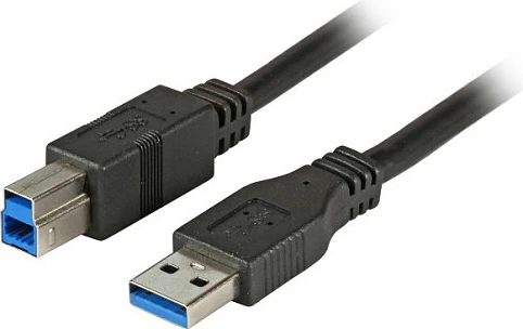 Kabllo USB 3.0 EFB Elektronik A-B, 3m, e zezë
