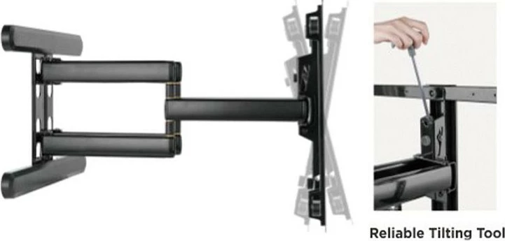 Mbajtëse muri TV ROLINE PREMIUM, 37-80″, deri 70 kg, VESA deri 600x400, e zezë