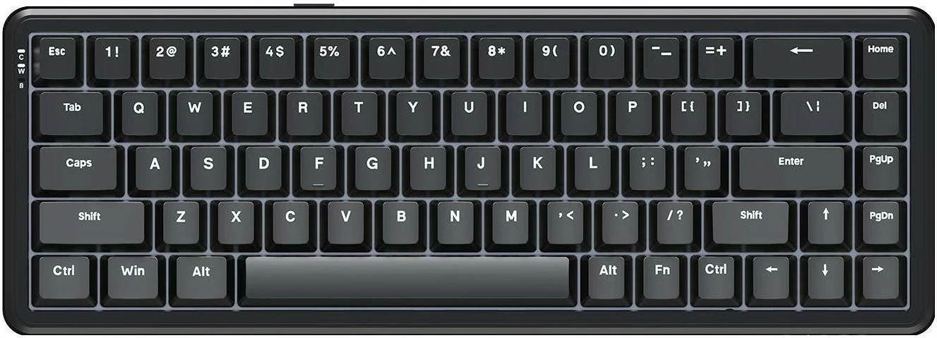 Tastierë mekanike Ajazz AK680 MAX, 65%, USB-C me kabllo, RGB, e zezë