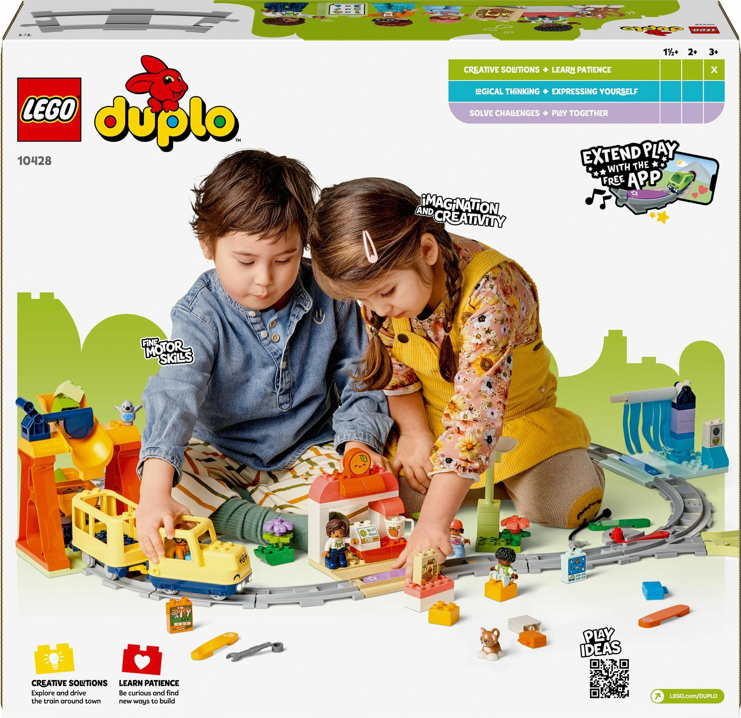 Set LEGO DUPLO tren interaktiv qyteti 10428, 103 copë