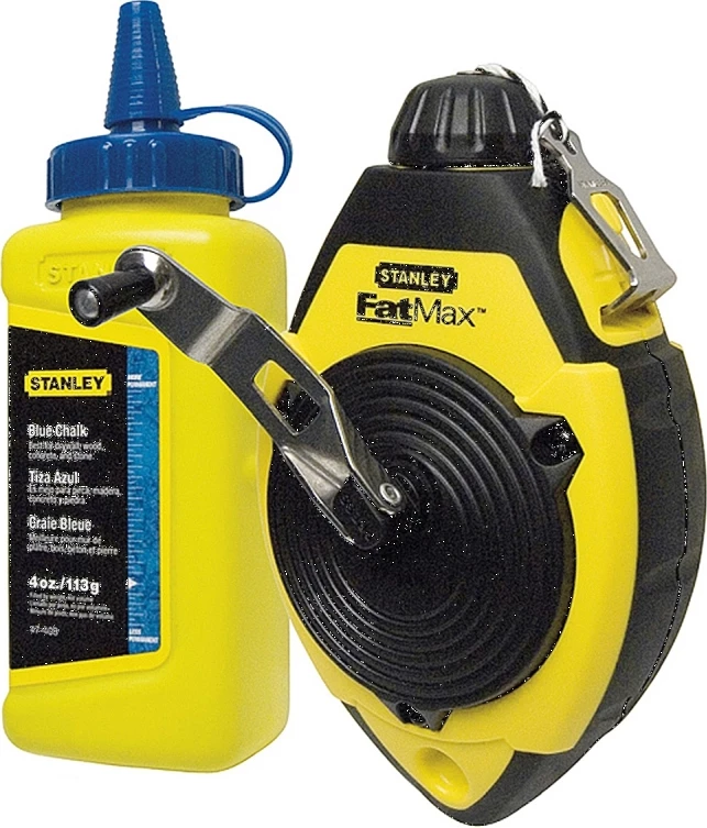 Vrivcë shënjuese me shkumës Stanley FatMax 0-47-681, 30 m + shkumës 115 g, paketë 6 copë, blu