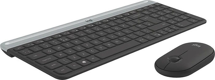 Komplet wireless Logitech MK470, QWERTY, Maus përfshirë, Graphite