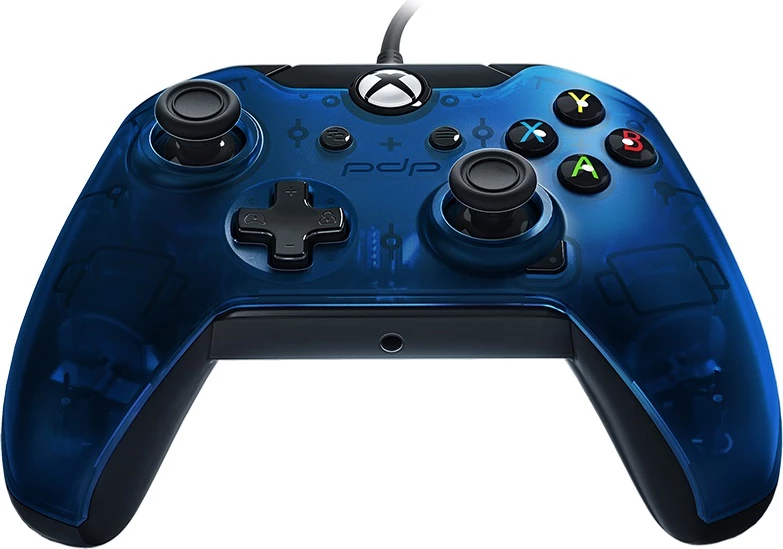 Kontroller me kabllo PDP Xbox Wired Controller, kabllo e shkëputshme 2.4 m, blu