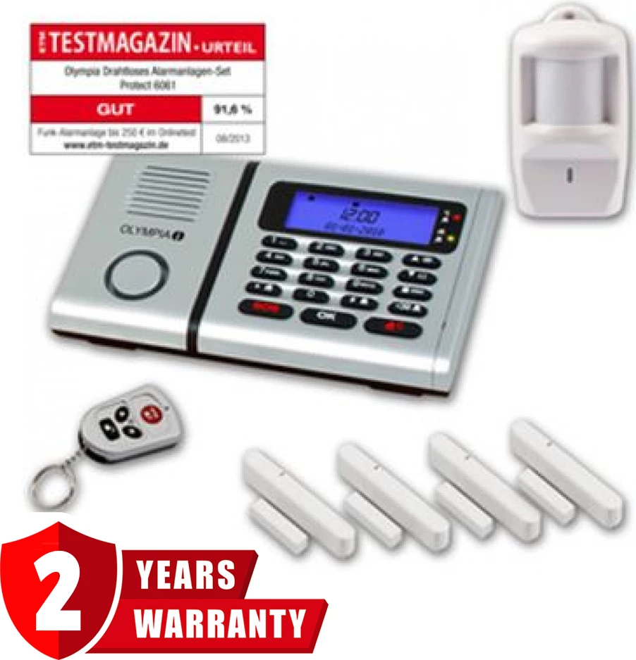 Alarm nga firma gjermane Olympia me 12 muaj garancion -  Therret ne rast alarmi ne 10 numra telefoni 