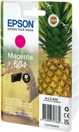 Kartrixh boje, Epson, 604 C13T10G34010, 2.4 ml, magenta