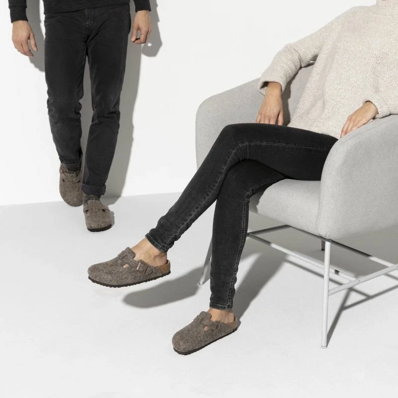 Clogs femra Birkenstock Boston BS 0160583, cocoa, të ngushta