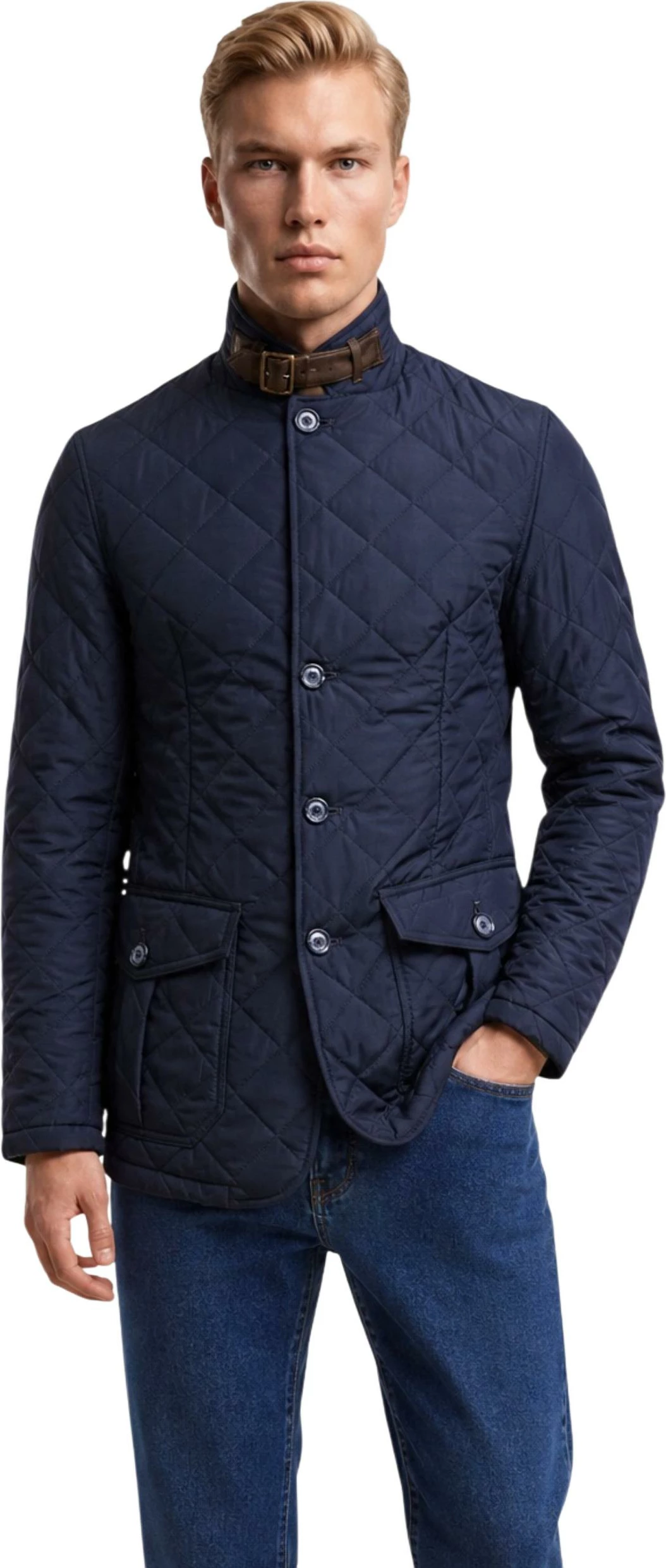Jakne për meshkuj Barbour Quilted Lutz 262MMQU0508, blu