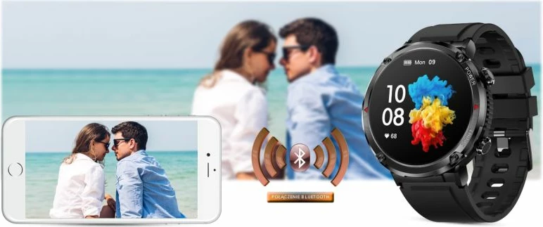 Smartwatch Gravity për të gjithë, e zezë