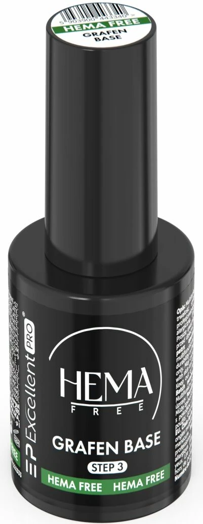 Bazë transparente për thonj Excellent PRO Grafen Base HemaFree për femra, 11g