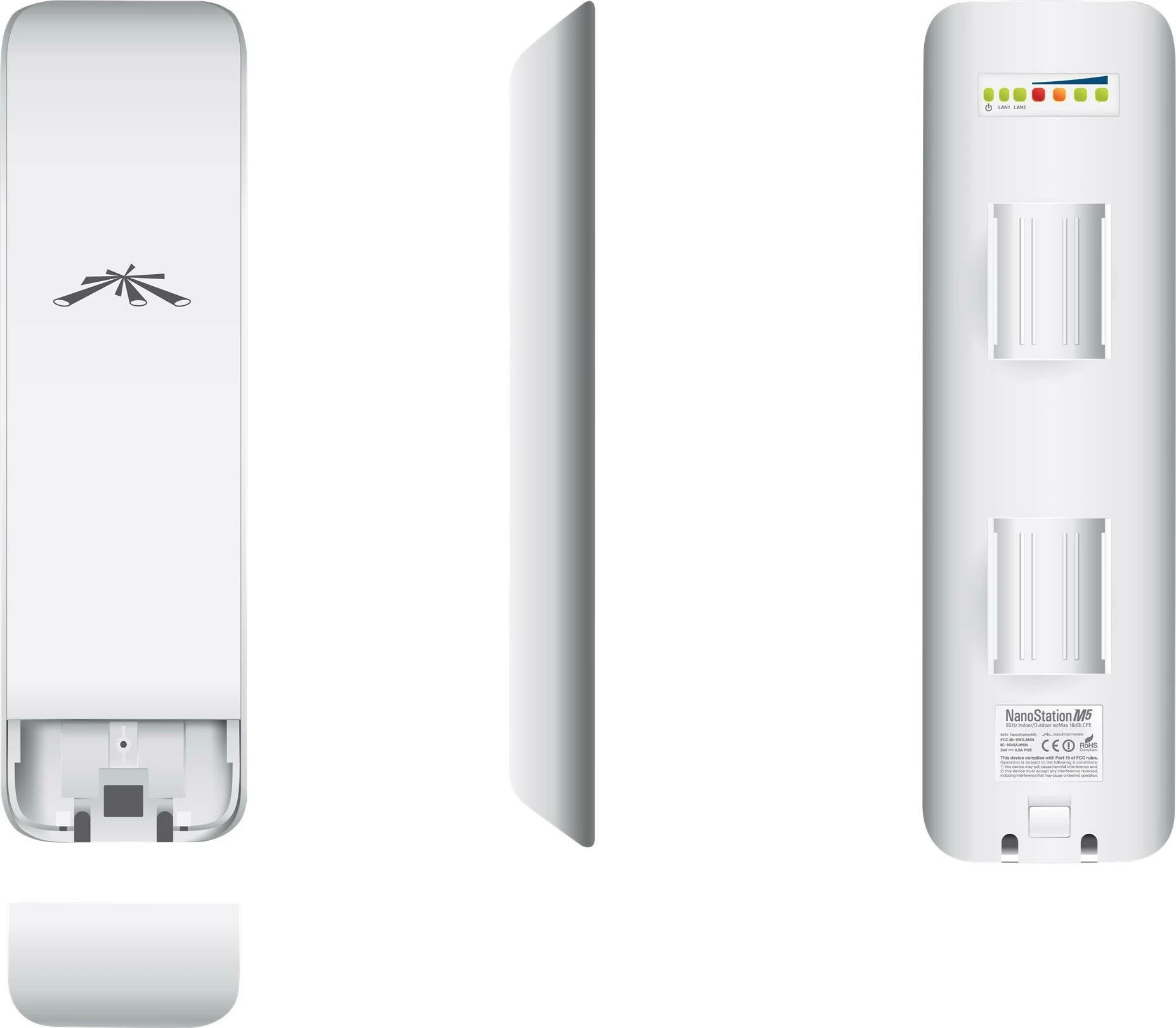 Network bridge Ubiquiti NanoStation M5, Wi-Fi, Ethernet LAN, White
