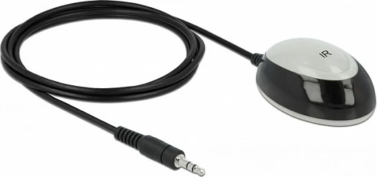 Receiver IR DeLOCK 11480, wireless, për KVM switch, 4 x 6 cm, zi/gri
