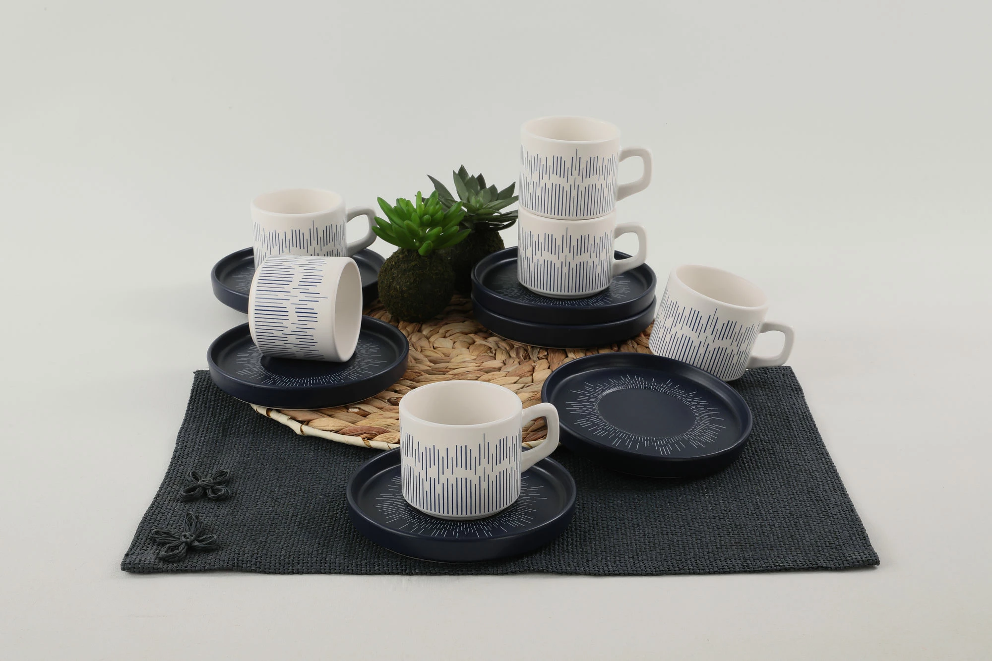 Set filxhanash kafeje (12 copë), Hermia Concept, TC038012F9RXA046100MATCS00