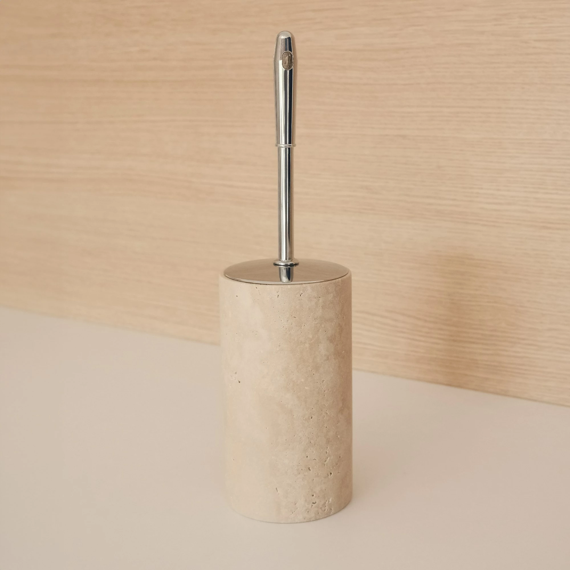 Fshesë tualeti Mijölnir, mermer travertin, MAR07230104D, bezhë