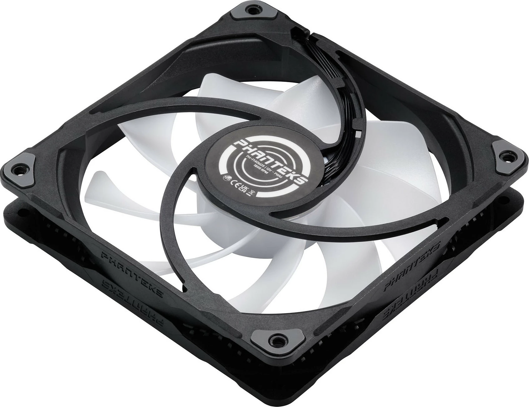 Ventilator për kasë Phanteks M25 140mm PWM RGB, i zi