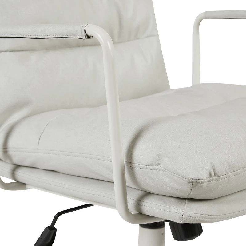 Karrige ekzekutive për zyre Kreno, ngjyrë gri, 56x67x89-97cm