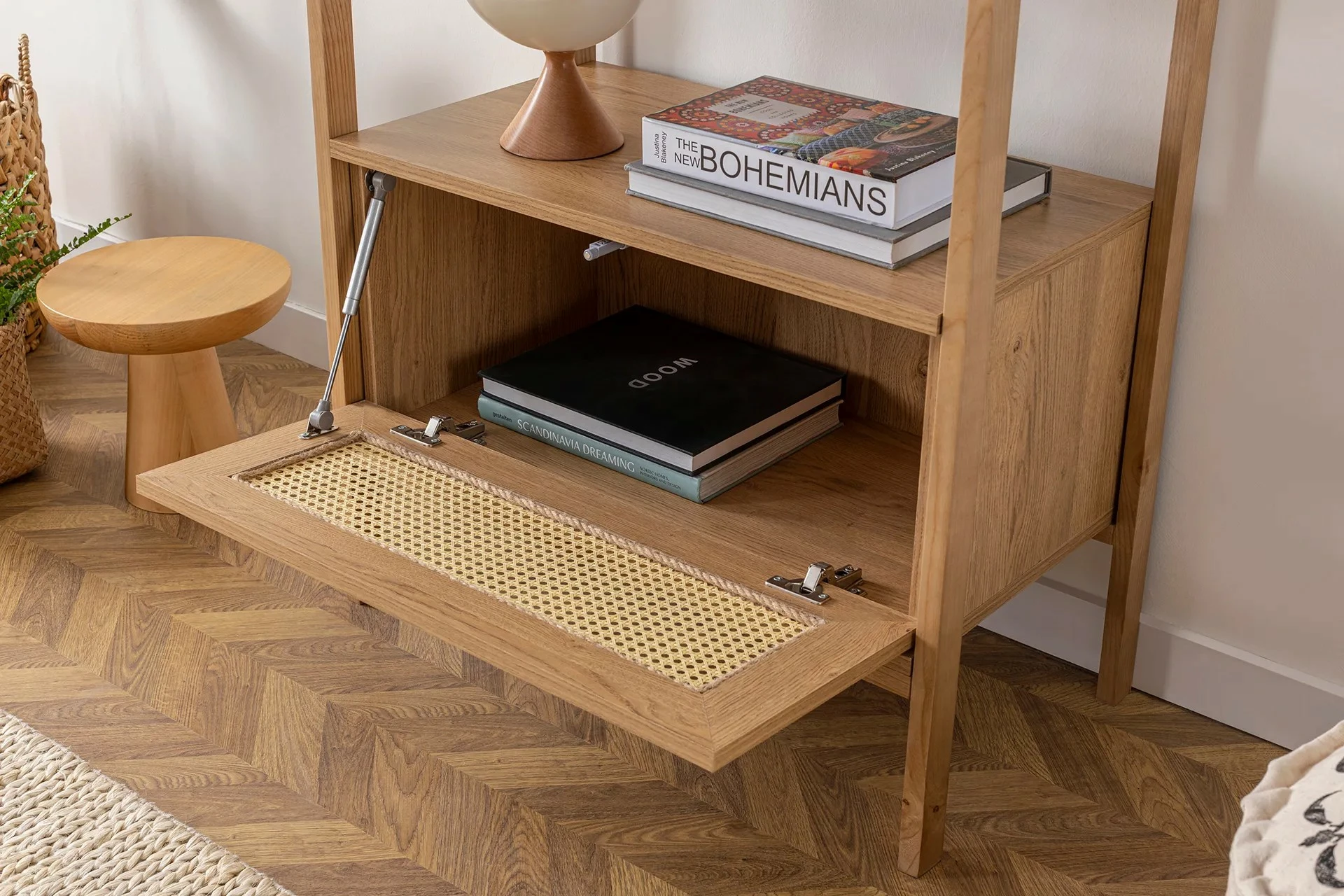 Raft librash Hanah Home, Nala 75, ngjyrë natyrale