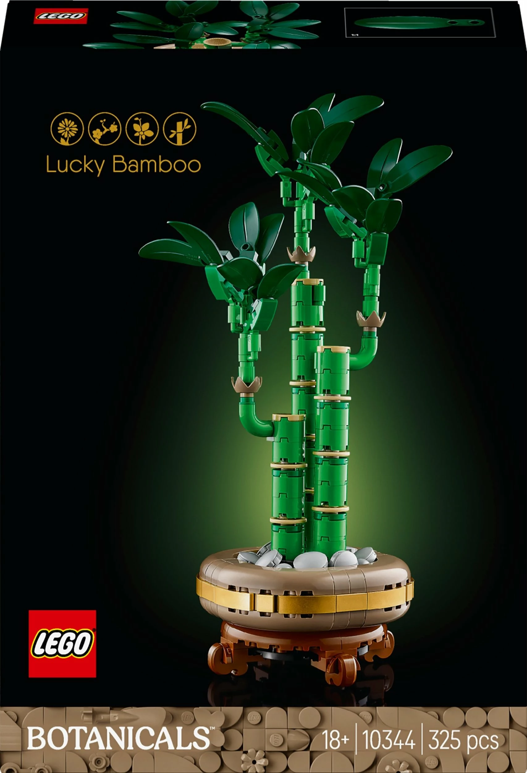 Set LEGO Botanicals 10344 Dracena sandera, 325 copë, 29 cm