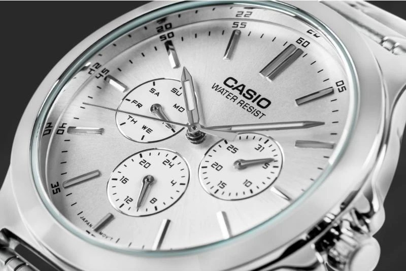 Orë dore për meshkuj CASIO, argjend