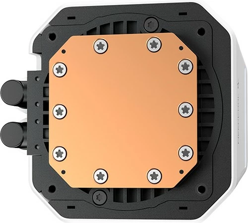 Kasë ftohëse uji Deepcool LM240, 2x120mm, ekran IPS, bardhë