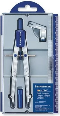 Busull STAEDTLER 550 01, metalike, 156mm, kaltër/argjendtë