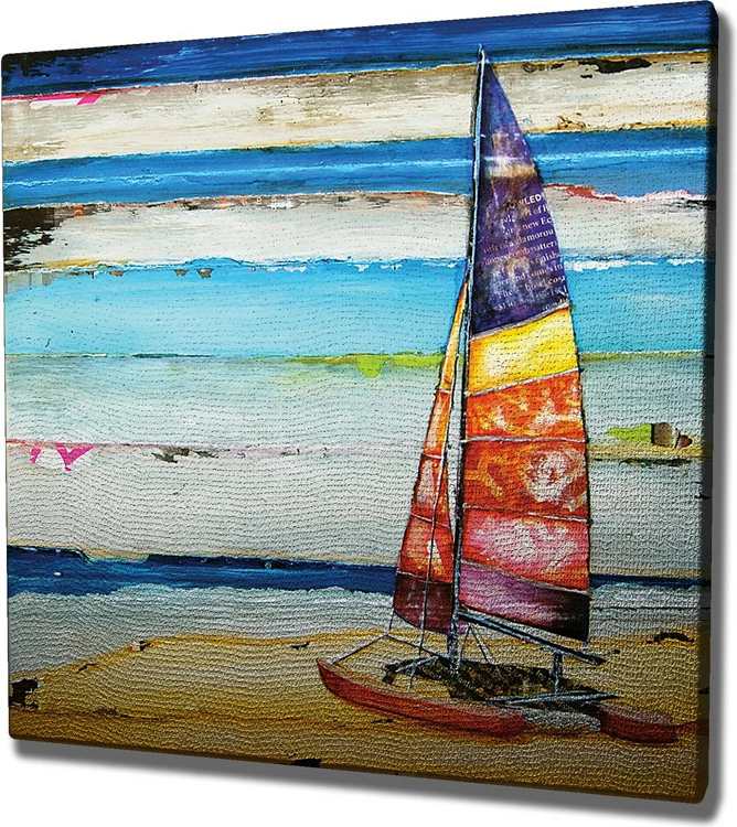 Pikturë dekorative në kanavacë, shumëngjyrëshe, KC211, 45x45cm