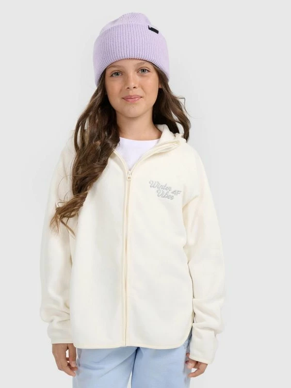 Duks i trashë për fëmijë 4F, vajza, me kapuç