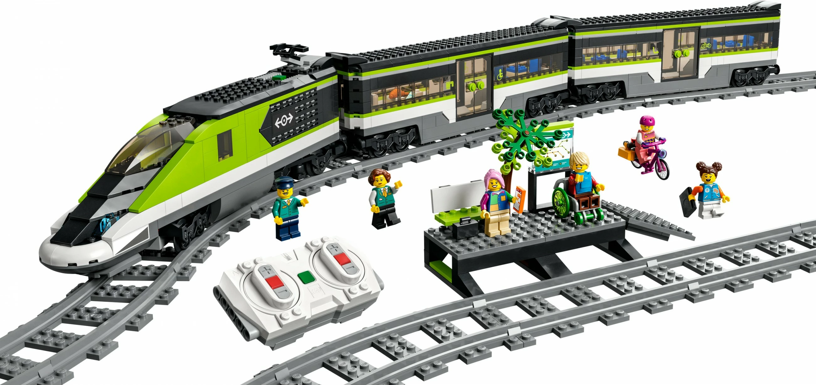 Set ndërtimi LEGO City Express Passenger Train, 7 vjeç e lart, plastik, 764 pjesë, shumëngjyrësh