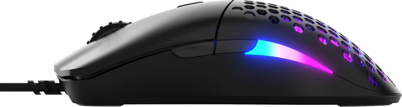 Maus gaming Glorious Model O Eternal GLO-OE-W-BLK, 12000 DPI, 6 butona, RGB, i zi