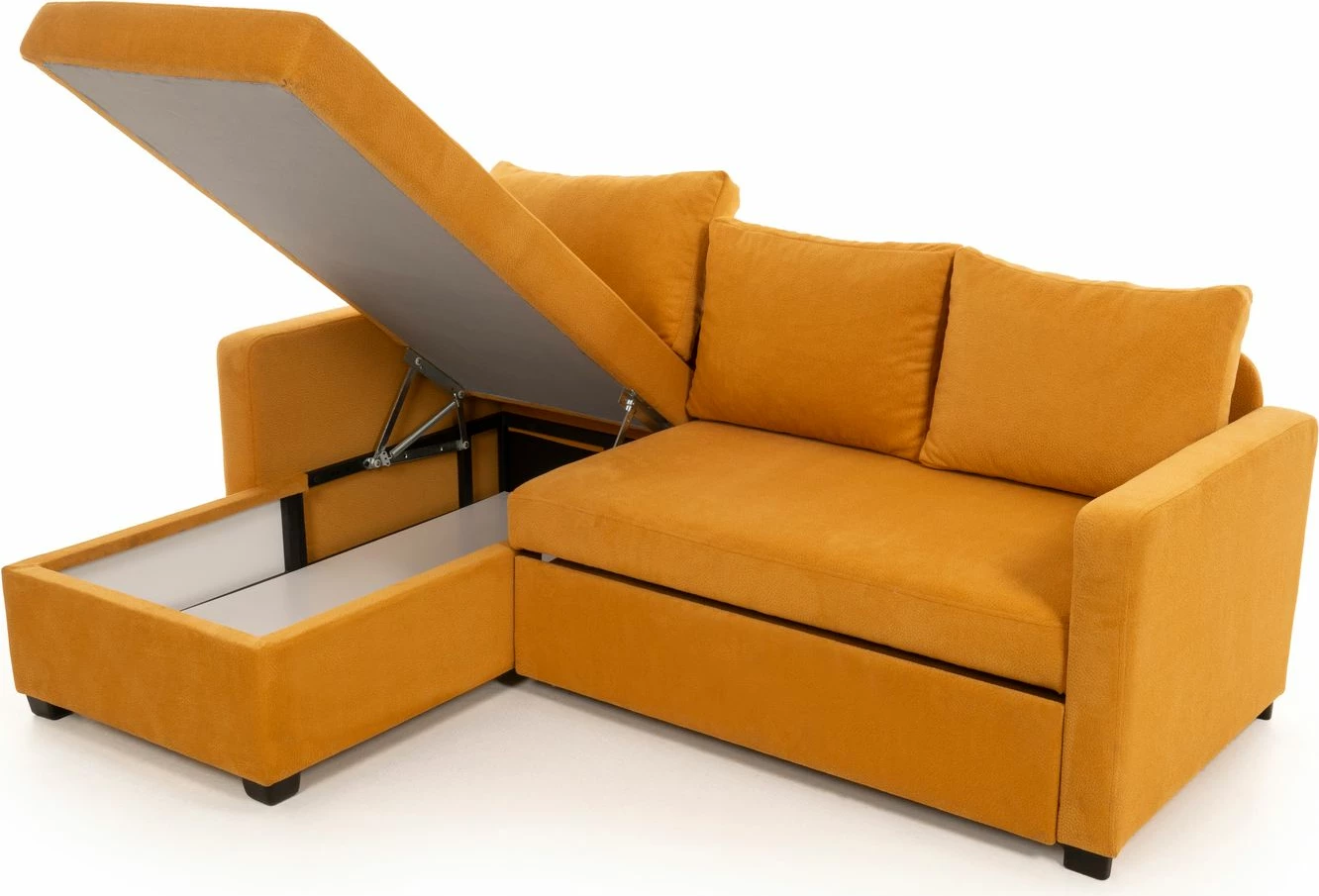 Kënd-sofë krevati, ngjyrë mustard, Atelier del Sofa, Kado