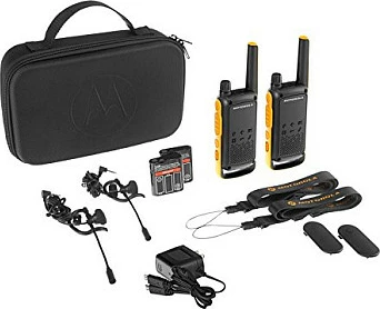 Radio komunikimi Motorola Talkabout T82 Extreme, 16 kanale, 10000m, LED, 2 copë, zi/portokalli