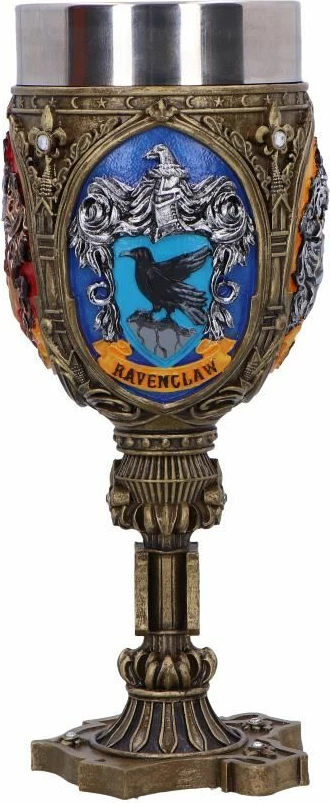 Kupë koleksionuese NEMESIS NOW Harry Potter Four House, 19.7 cm, me insert çelik inox, në kuti dhurate