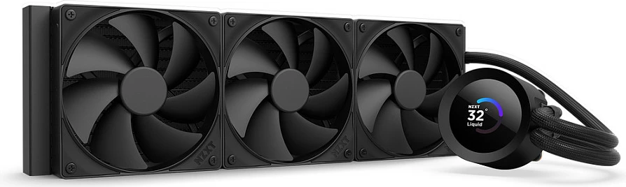 Ftohës uji AIO për CPU NZXT Kraken Plus V2 360 me ekran, RL-KN360-B2, i zi