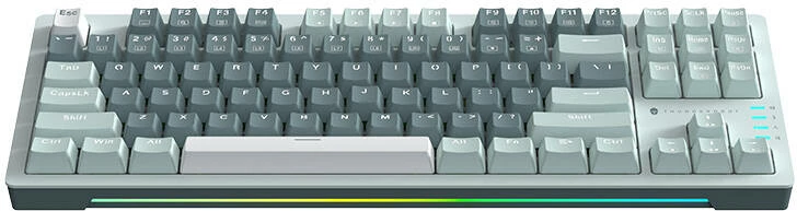 Tastierë mekanike Thunderobot K87, Red Switch, me tela, 87 taste, e gjelbër