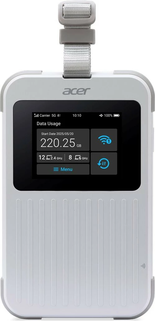 Ruter portabël Acer Connect M6E 5G, Wi-Fi 6E, 8000mAh, i bardhë