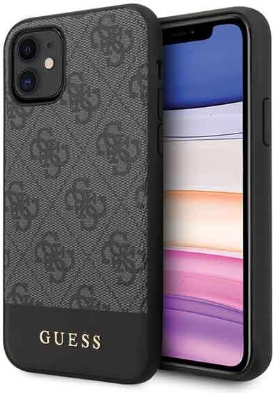 Mbështjellës Guess 4G Stripe për iPhone 11/XR, 6.1", Gri