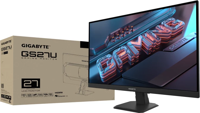 Monitor gaming GIGABYTE GS27U 27\" 4K UHD IPS 160Hz 1ms, i zi
