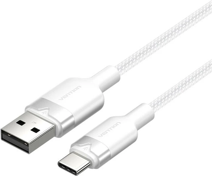 Kabllo USB 2.0 A në USB-C Vention CTNWH, 2m, Bardhë