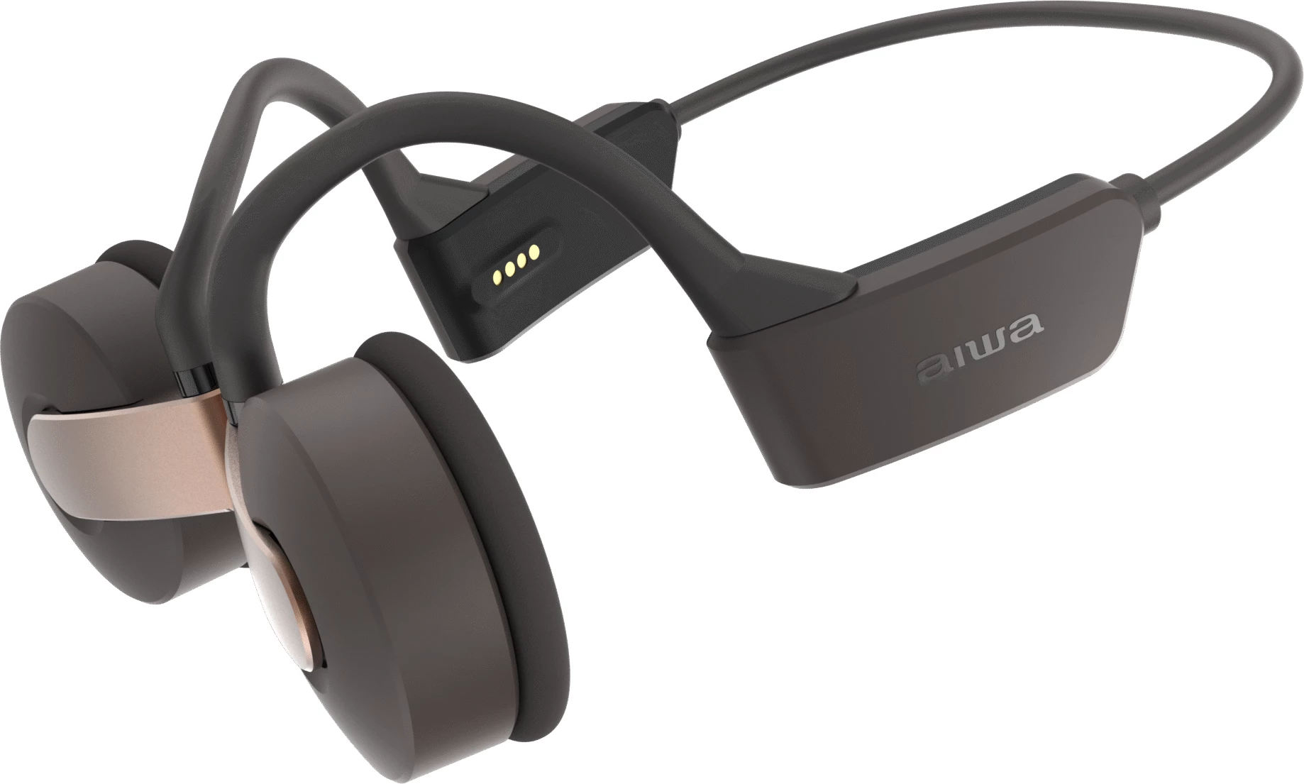 Kufje wireless Aiwa HPB-SW20 Bluetooth 5.3, 12 orë bateri, gri e errët