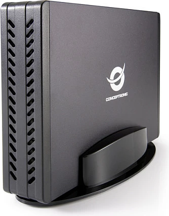 Kasë e jashtme për HDD Conceptronic 3.5" SATA, USB-A 2.0, me adapter rryme, e zezë