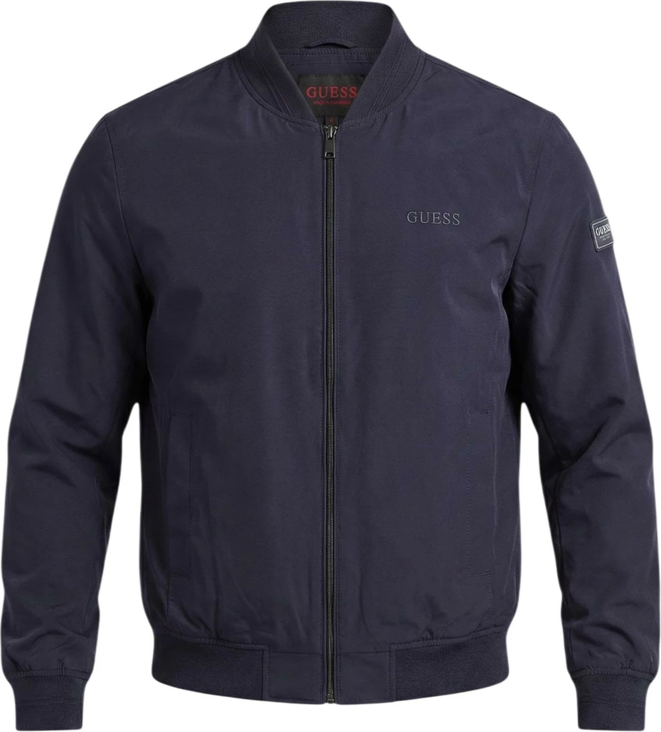 Jakne bomber Guess M6RL09 WJ362 për meshkuj, e kaltër