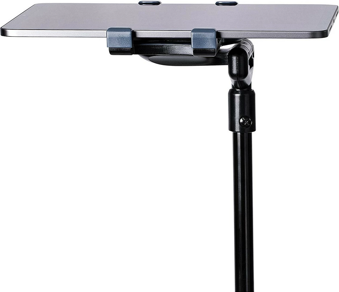 Stendë tableti StarTech, me rrota me kyçje, lartësi e rregullueshme, 7"-11", e zezë