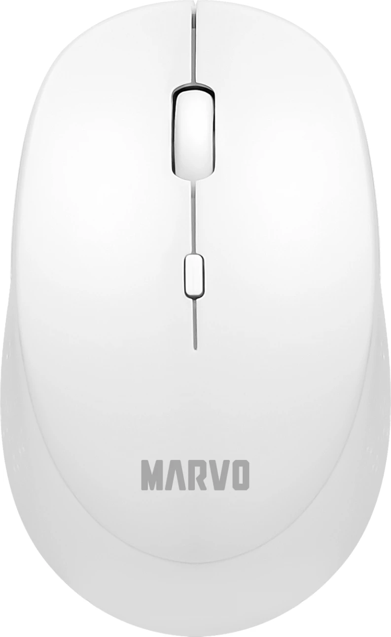 Maus wireless Marvo WM103, 2.4GHz, 800-1600 DPI, i bardhë