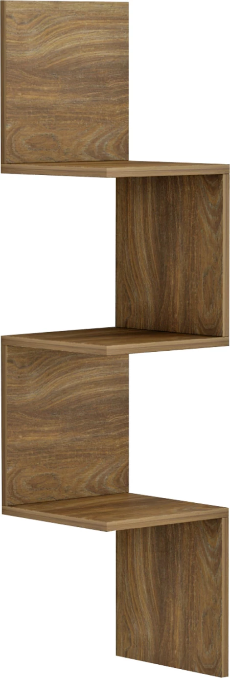 Raft këndi për mur, ILLUSION, FH8935.11, melaminë, natyrale, 25x25x105,4H cm