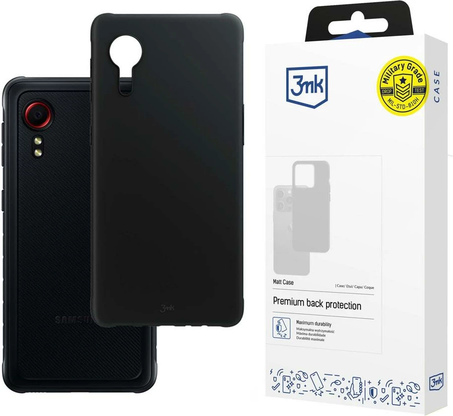 Mbështjellës 3mk Matt Case për Samsung Galaxy Xcover 5, TPU, zi