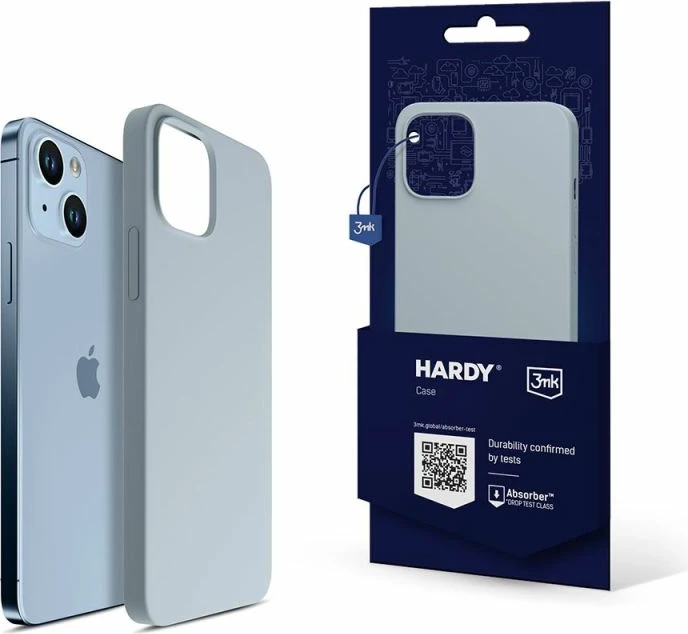 Mbrojtëse silikoni për iPhone 14 Plus 3mk Hardy MagCase, e kaltër