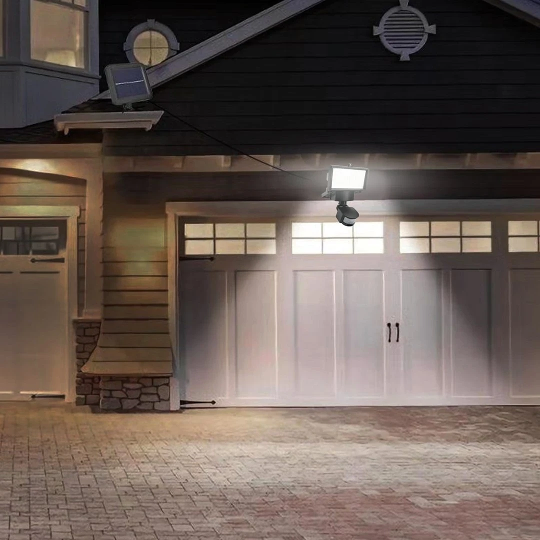 Dritë muri Maclean MCE442, LED, sensor lëvizje, IP44, 6W, e zezë