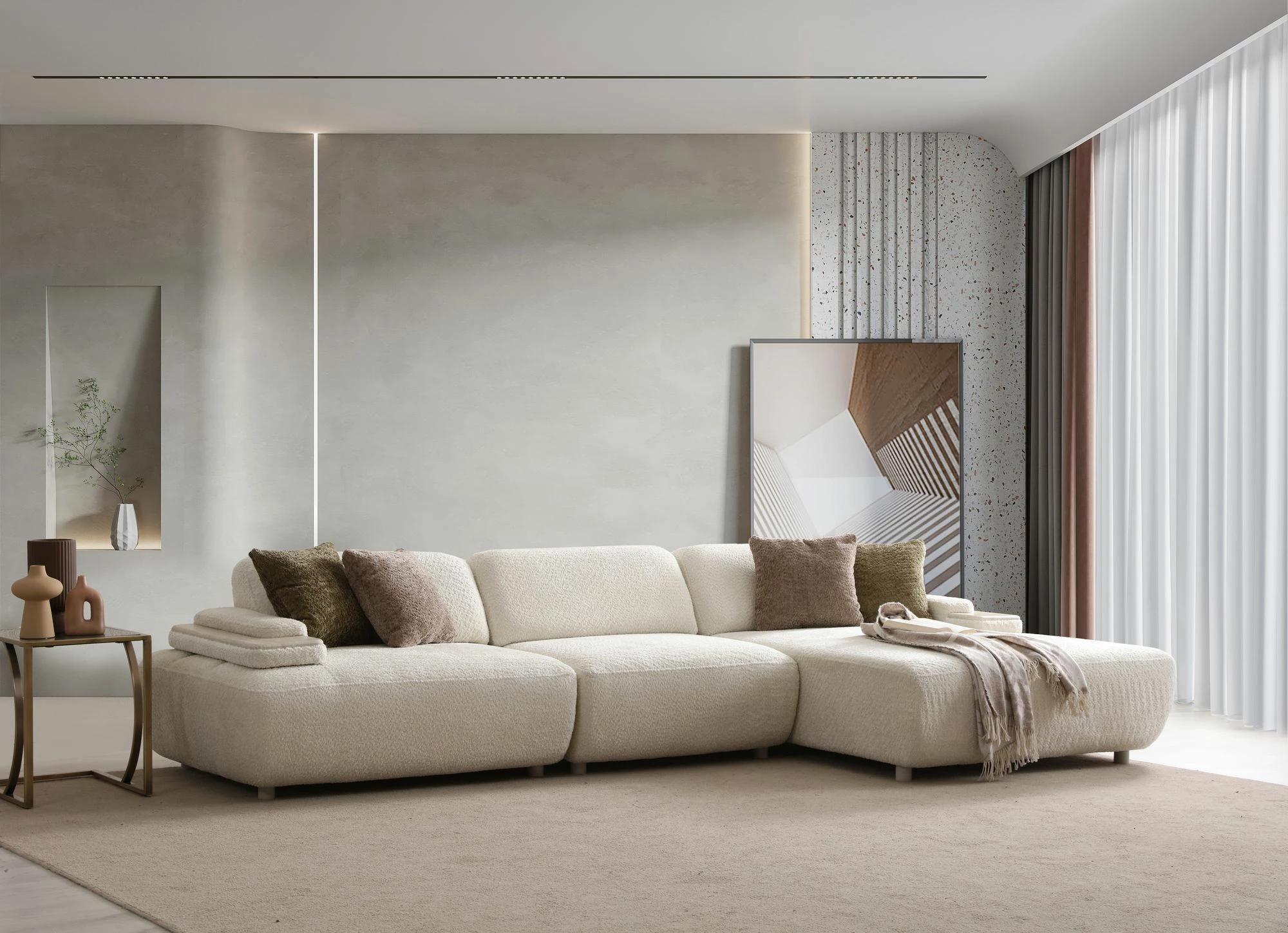 Këndare Toscana, ngjyrë bezhë, Atelier del Sofa